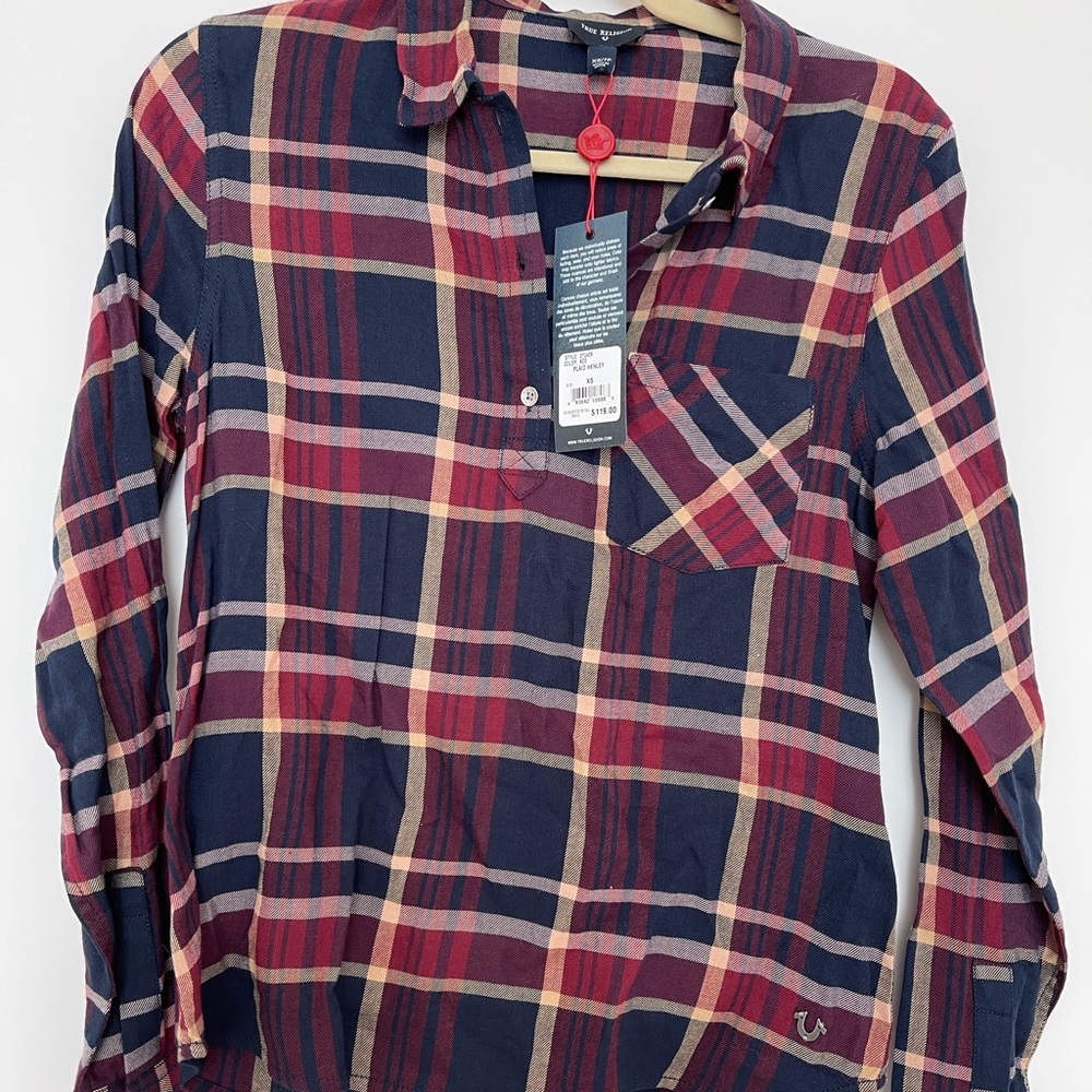 True Religion Henley Blouse